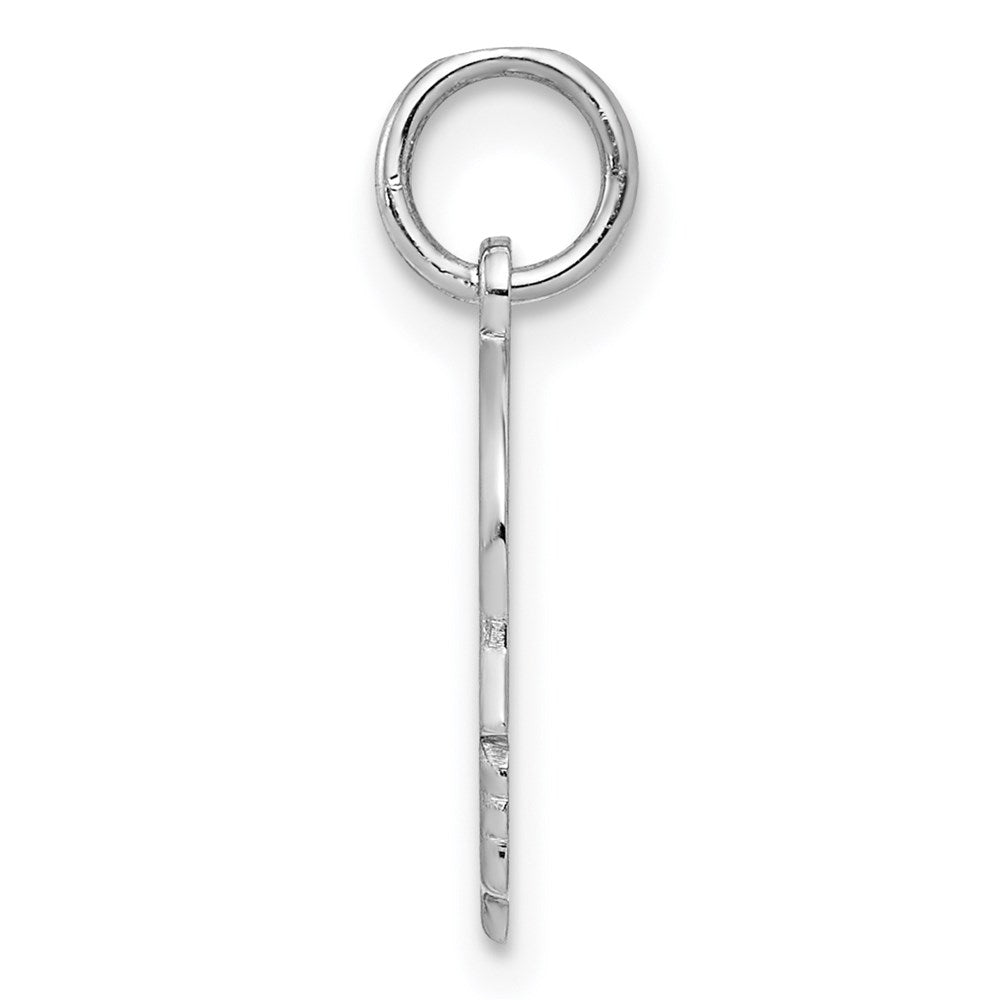 925 Sterling Silver Boy Polished Front Satin Back Disc Engravable Charm Pendant Jewelry Gifts (Length 0.59" Width 0.39")
