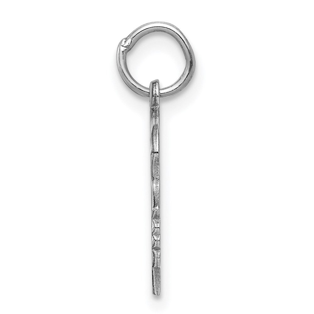 925 Sterling Silver Girl Polished Front Satin Back Disc Engravable Charm Pendant Jewelry Gifts (Length 0.62" Width 0.51")