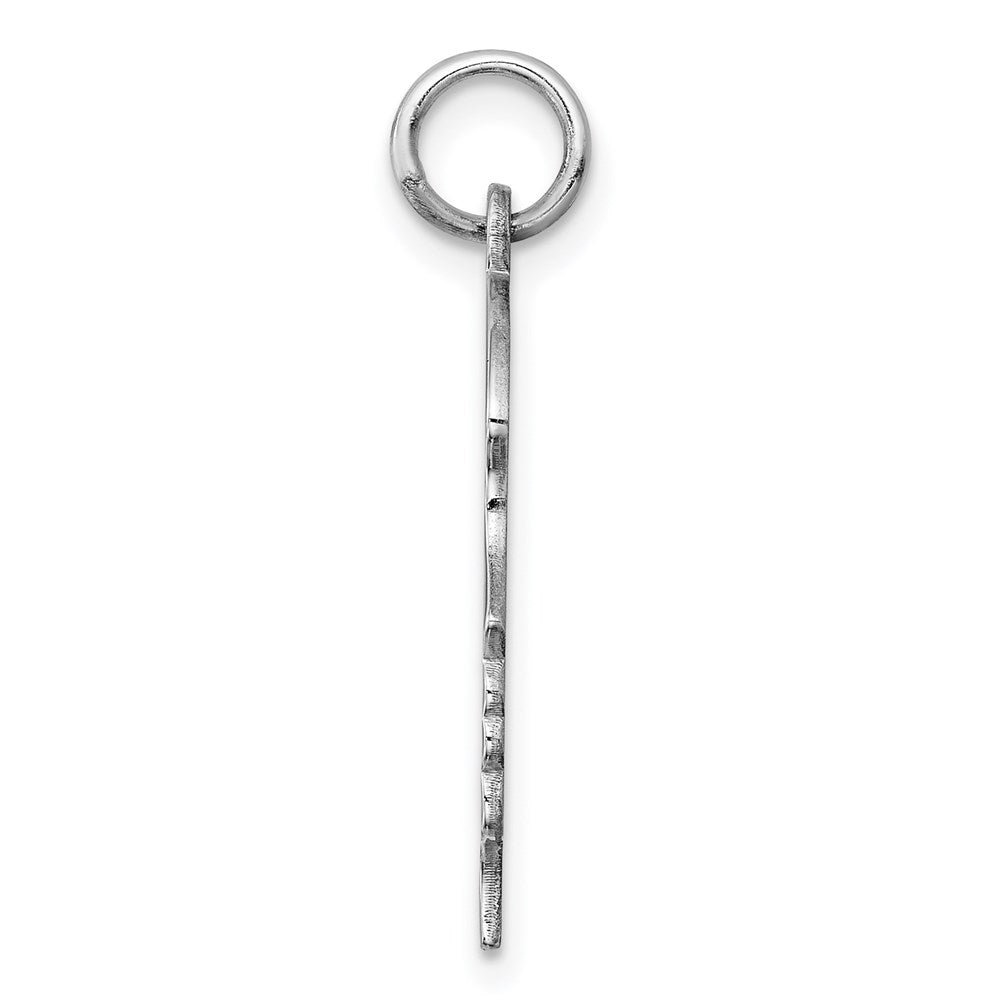 925 Sterling Silver Girl Disc Polish on Front BackEngravable Charm Pendant Jewelry Gifts (Length 1.09" Width 0.62")