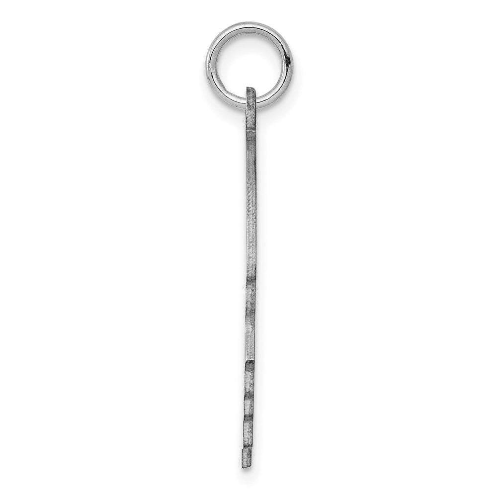 925 Sterling Silver Boy Polished Front Satin Back Disc Engravable Charm Pendant Jewelry Gifts (Length 1.01" Width 0.78")