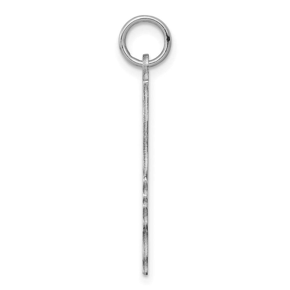 925 Sterling Silver Boy Polished Front Satin Back Disc Engravable Charm Pendant Jewelry Gifts (Length 1.01" Width 0.74")