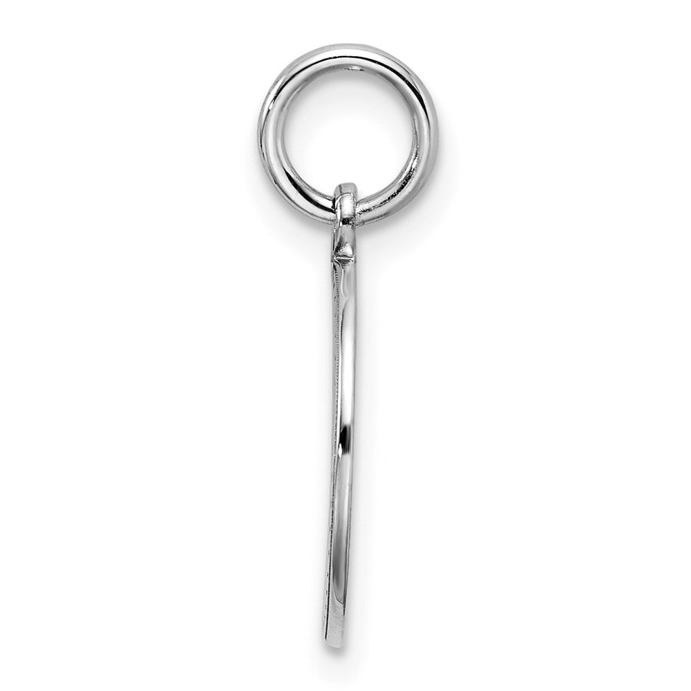 925 Sterling Silver Round Polish Front Back Disc Engravable Charm Pendant Jewelry Gifts (Length 0.78" Width 0.51")