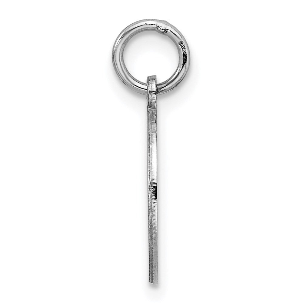 925 Sterling Silver Round Polish Front Back Disc Engravable Charm Pendant Jewelry Gifts (Length 0.78" Width 0.51")