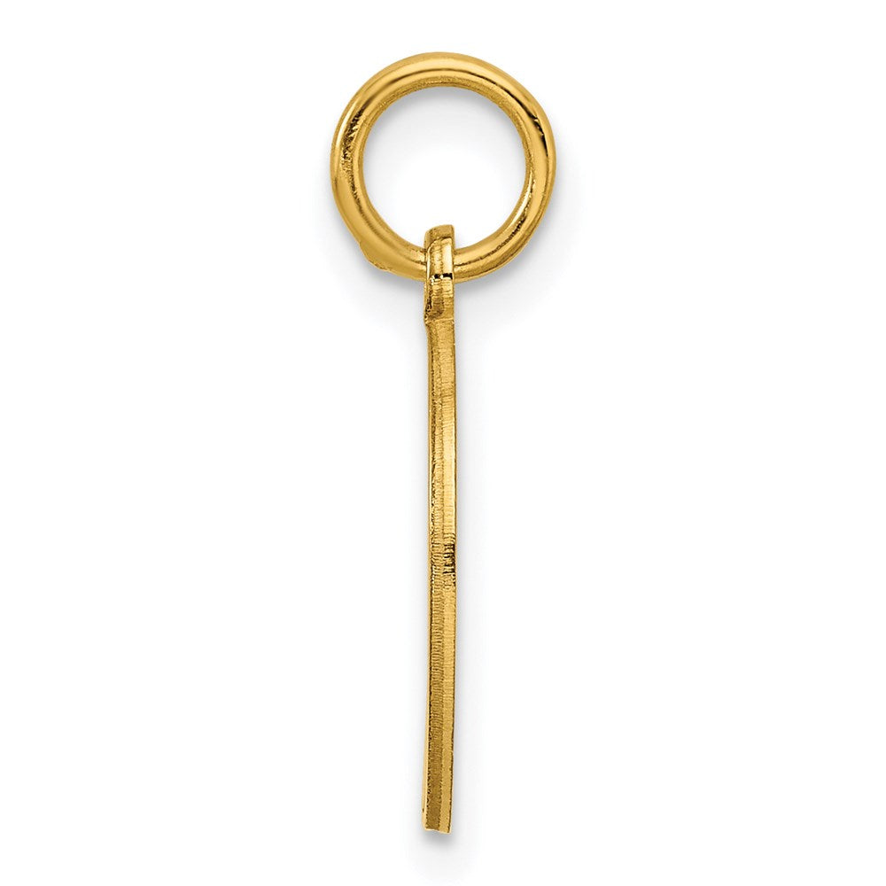 925 Sterling Silver Gold Plated Round Polished Disc Engravable Charm Pendant Jewelry Gifts (Length 0.78" Width 0.51")