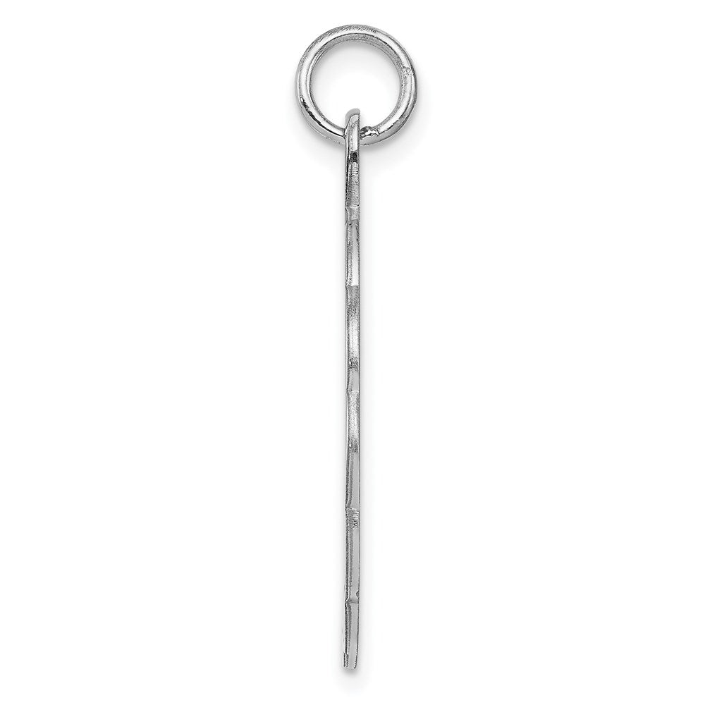 925 Sterling Silver Polished Front Satin Back Disc Engravable Charm Pendant Jewelry Gifts (Length 1.09" Width 0.86")