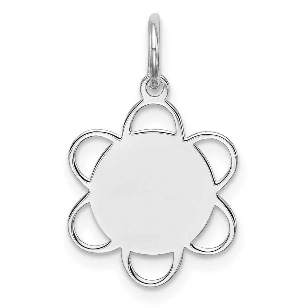 925 Sterling Silver Disc Engravable Charm Pendant Jewelry Gifts (Length 0.78" Width 0.51")