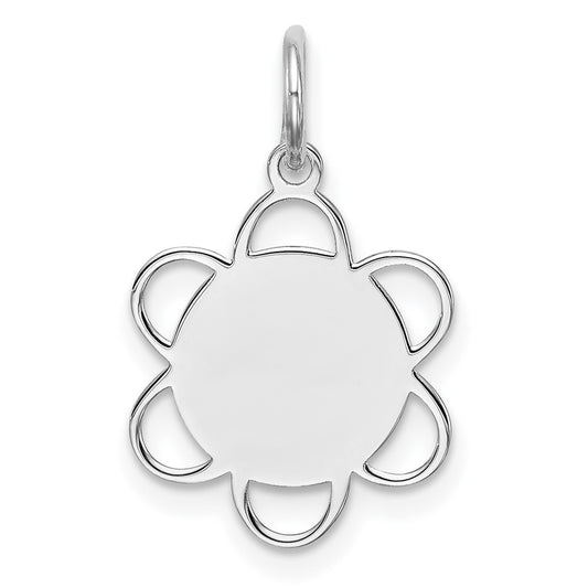925 Sterling Silver Disc Engravable Charm Pendant Jewelry Gifts (Length 0.78" Width 0.51")