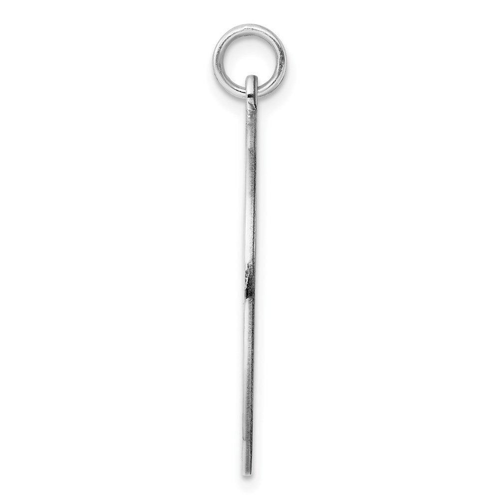 925 Sterling Silver Round Polished Front Back Disc Engravable Charm Pendant Jewelry Gifts (Length 1.4" Width 1.13")