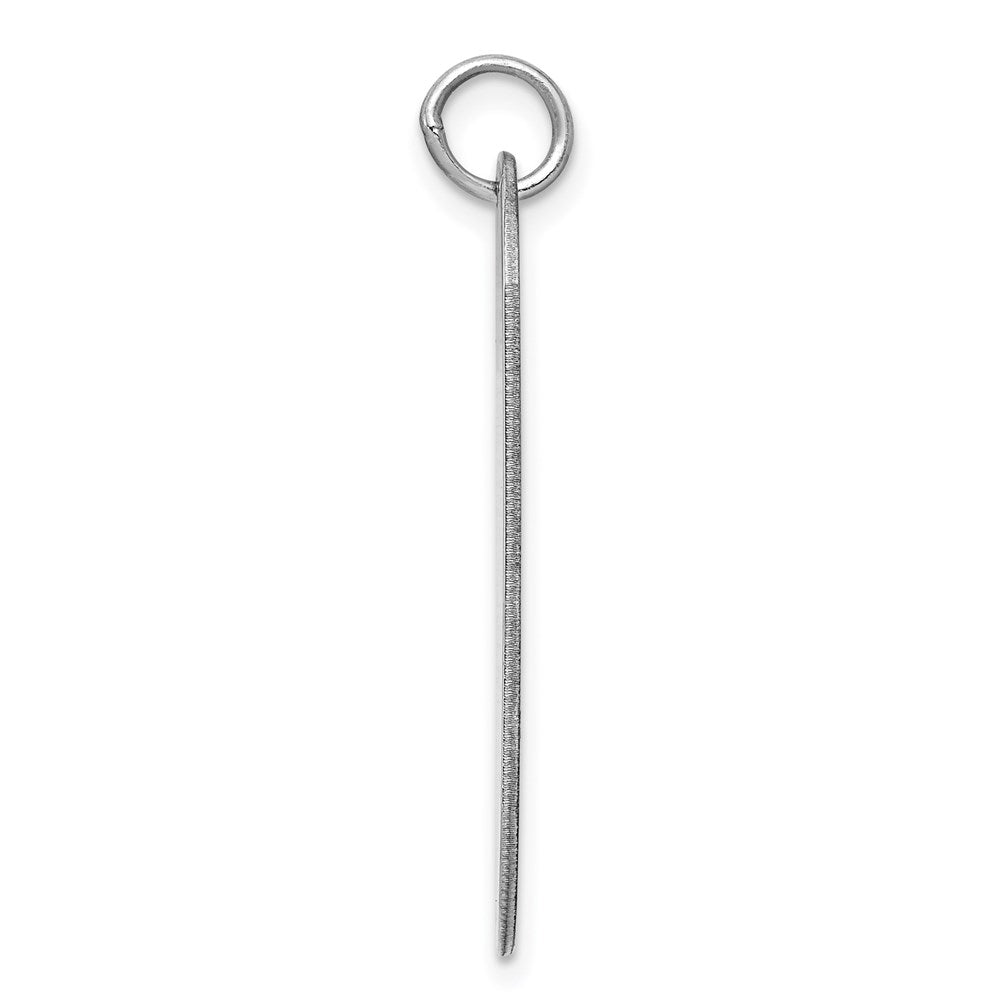 925 Sterling Silver Dog Tag Polish Front Satin Back Disc Engravable Charm Pendant Jewelry Gifts (Length 1.29" Width 0.59")