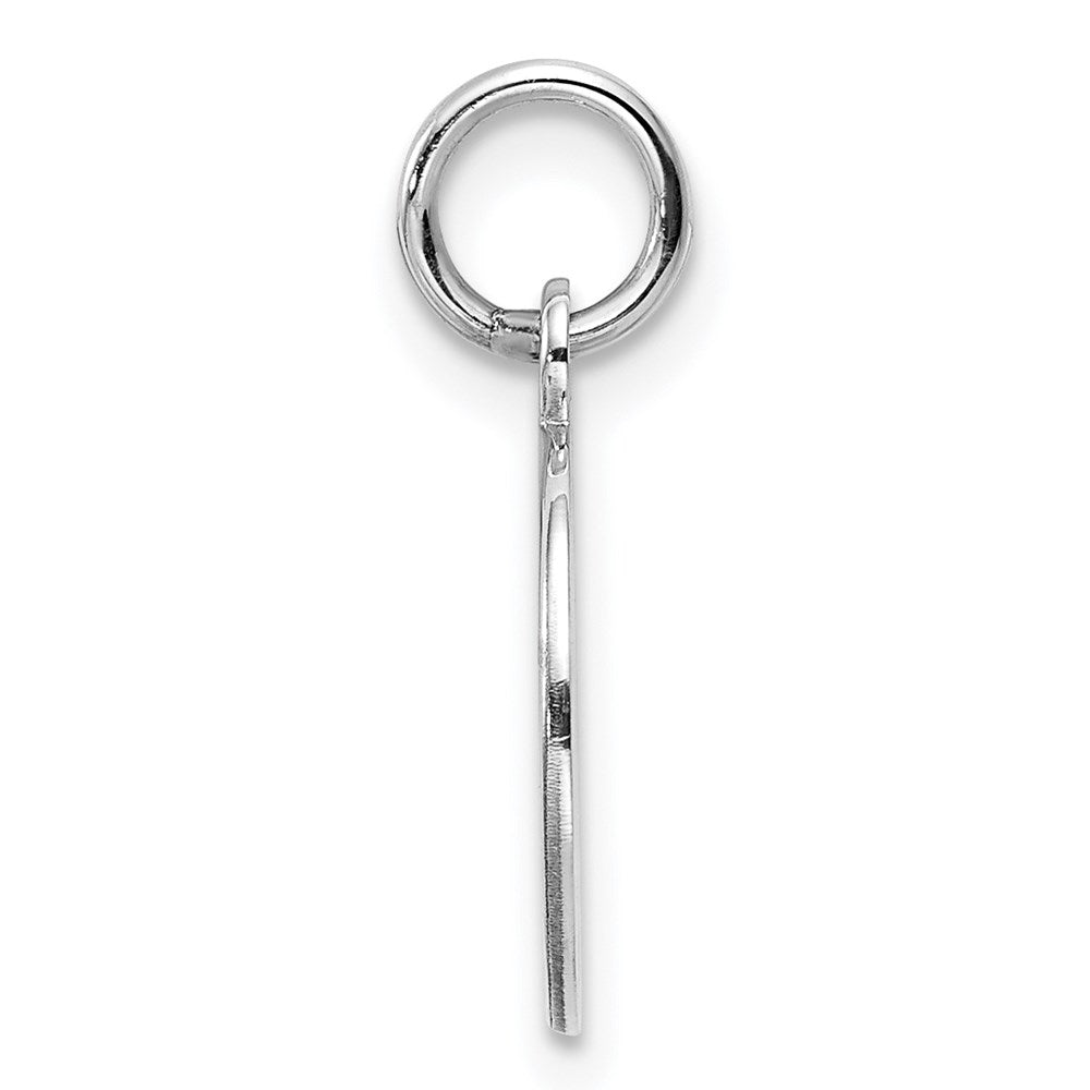 925 Sterling Silver Pink Enamel Left Facing Girl Head Disc Engravable Charm Pendant Jewelry Gifts (Length 0.78" Width 0.47")