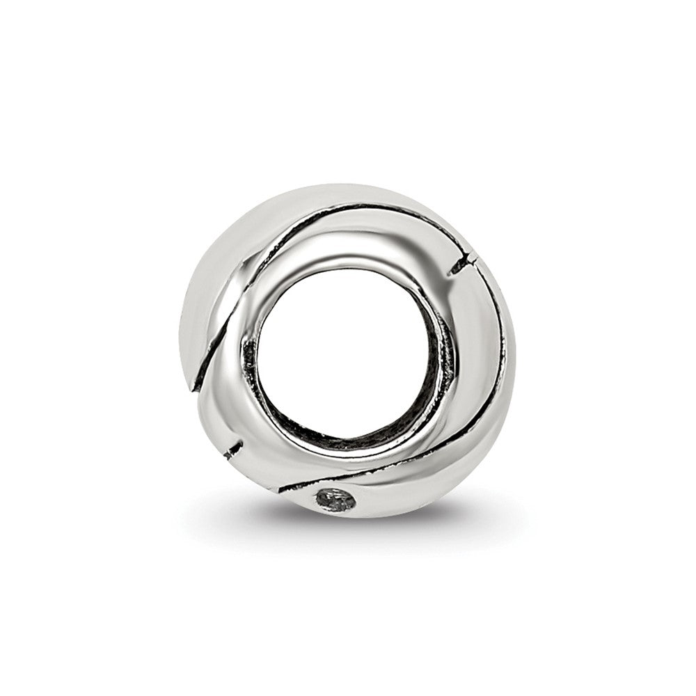 925 Sterling Silver Reflections Basketball BeadEngravable Charm Pendant Jewelry Gifts (Length 0.32" Width 0.25")