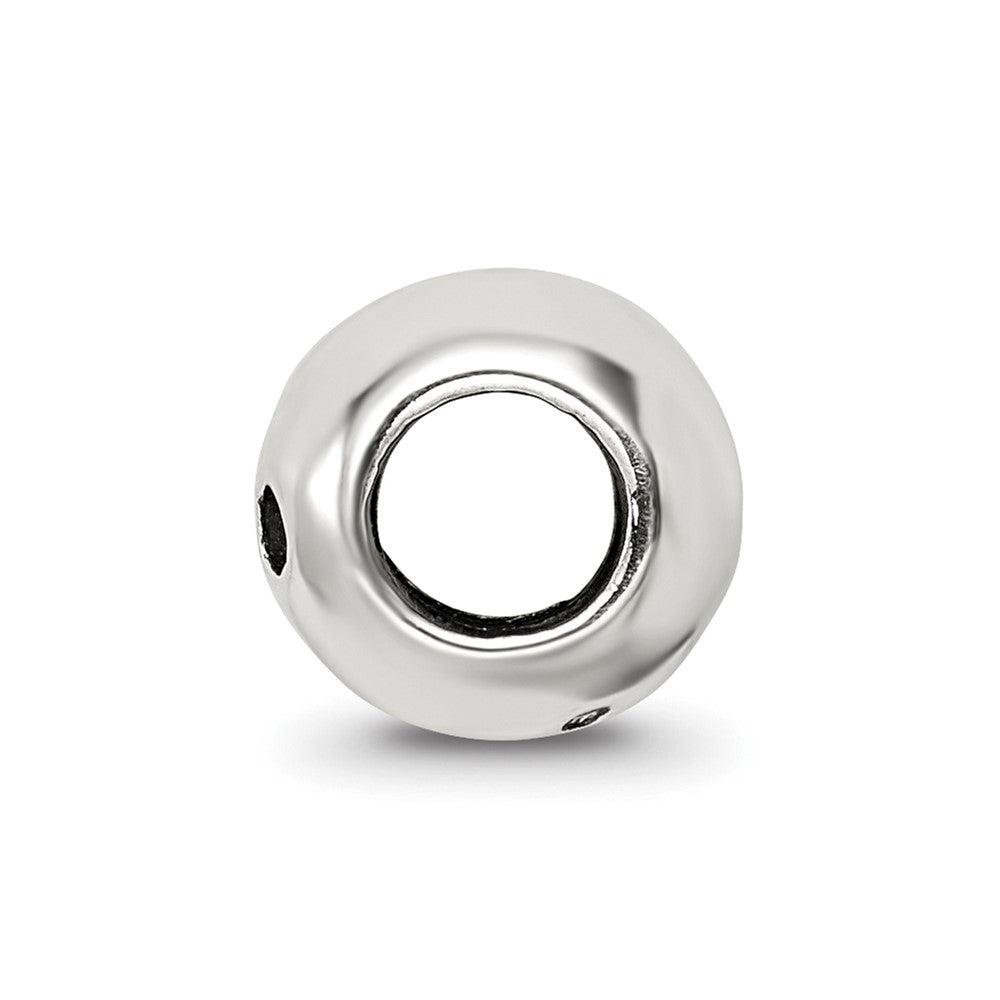 925 Sterling Silver Reflections Bowling Ball BeadEngravable Charm Pendant Jewelry Gifts (Length 0.32" Width 0.25")