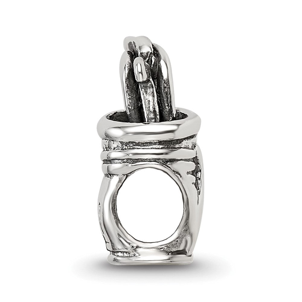 925 Sterling Silver Reflections Golf Bag BeadEngravable Charm Pendant Jewelry Gifts (Length 0.6" Width 0.25")