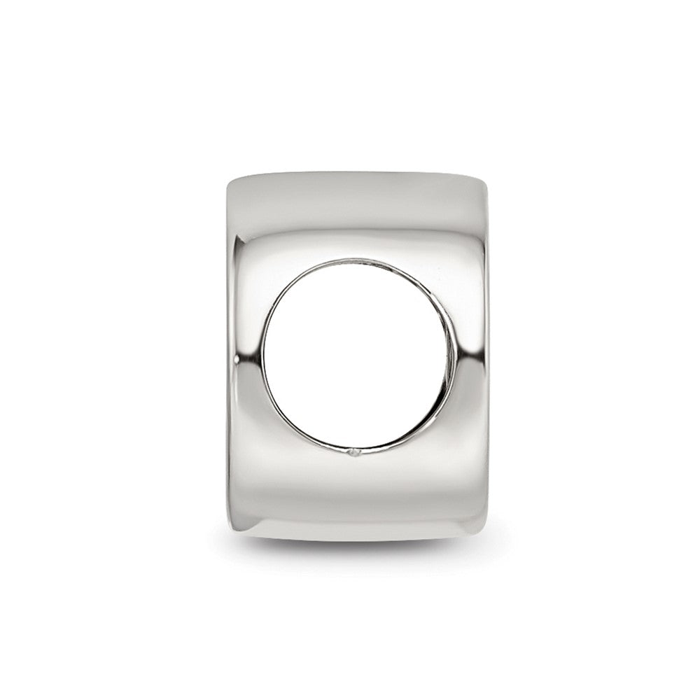 925 Sterling Silver Reflections Black Enameled Half Marathon BeadEngravable Charm Pendant Jewelry Gifts