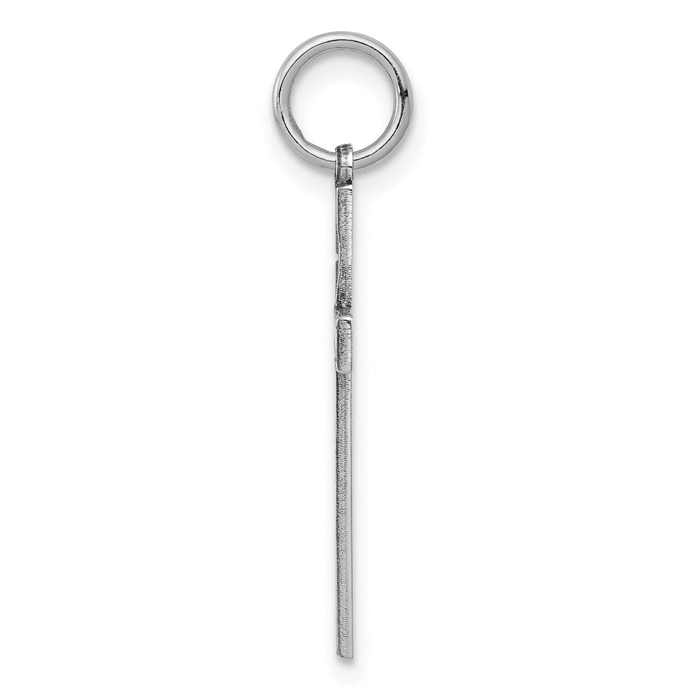 925 Sterling Silver Laser Designed Crucifix CrossEngravable Charm Pendant Jewelry Gifts (Length 0.98" Width 0.47")