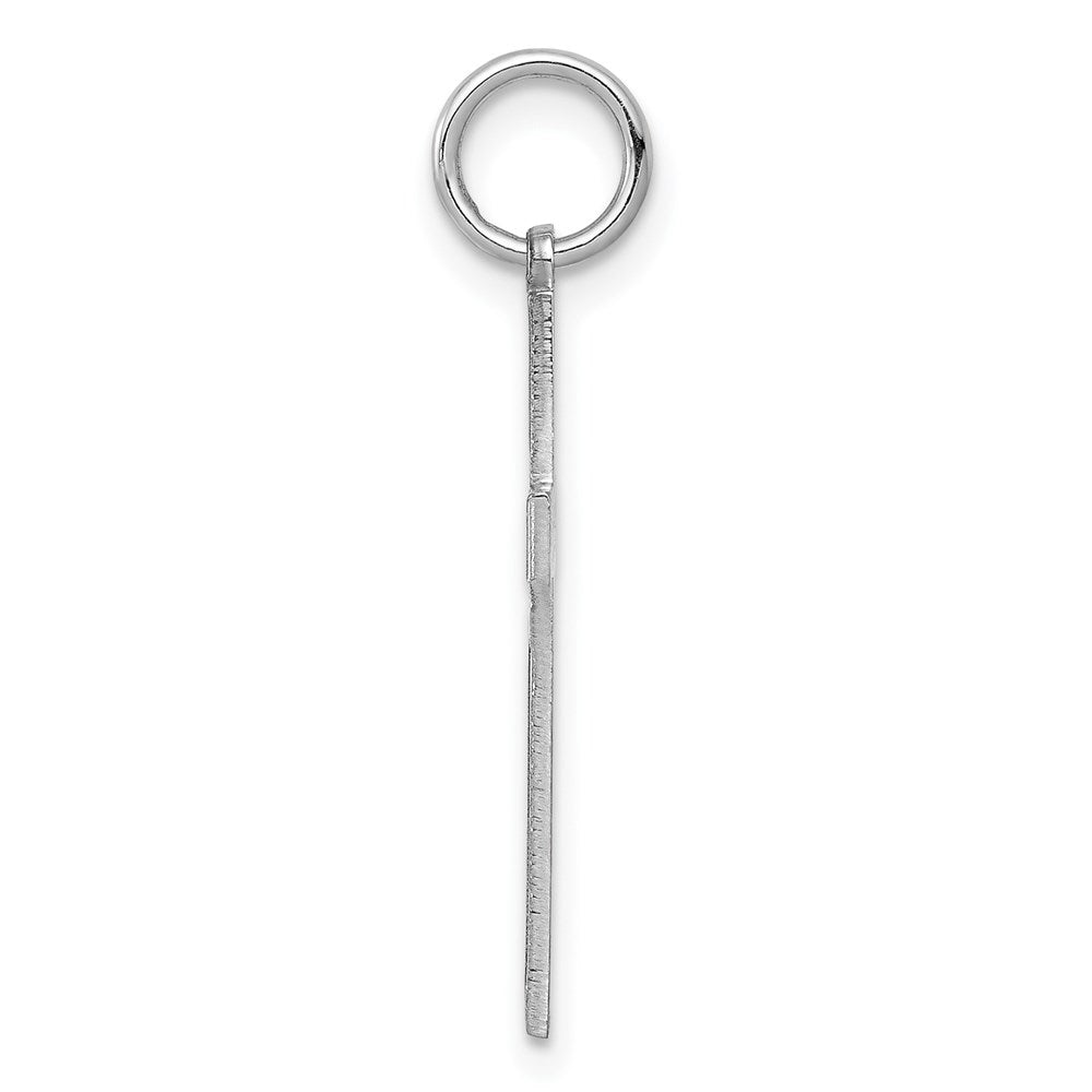 925 Sterling Silver Laser Designed Crucifix CrossEngravable Charm Pendant Jewelry Gifts (Length 0.98" Width 0.47")