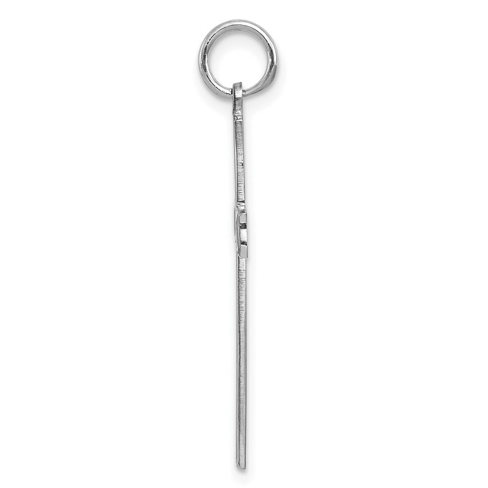 925 Sterling Silver Laser Designed Crucifix CrossEngravable Charm Pendant Jewelry Gifts (Length 1.17" Width 0.59")