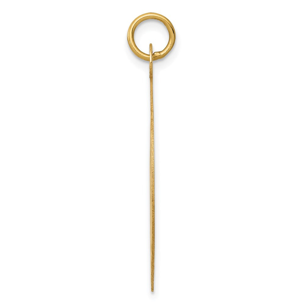 14k Yellow Gold HAPPY BIRTHDAYEngravable Charm Pendant Jewelry Gifts (Length 1.33" Width 0.98")