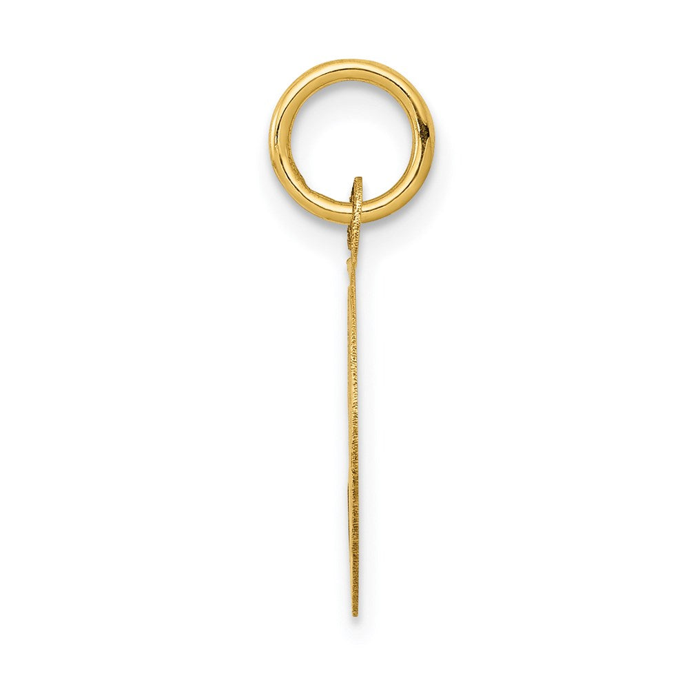 14k Yellow Gold HAPPY BIRTHDAY Disc Engravable Charm Pendant Jewelry Gifts (Length 0.78" Width 0.51")