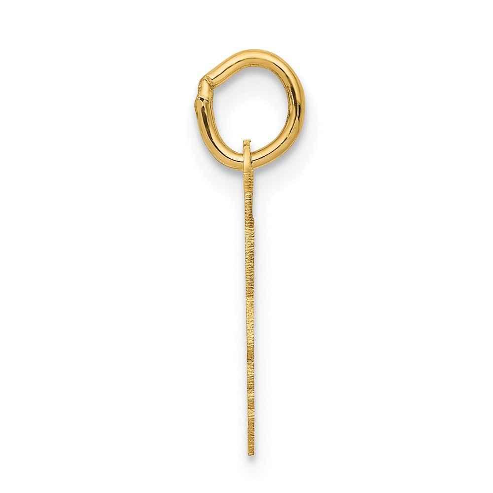 14k Yellow Gold .013 Depth Boy HeadEngravable Charm Pendant Jewelry Gifts (Length 0.62" Width 0.35")