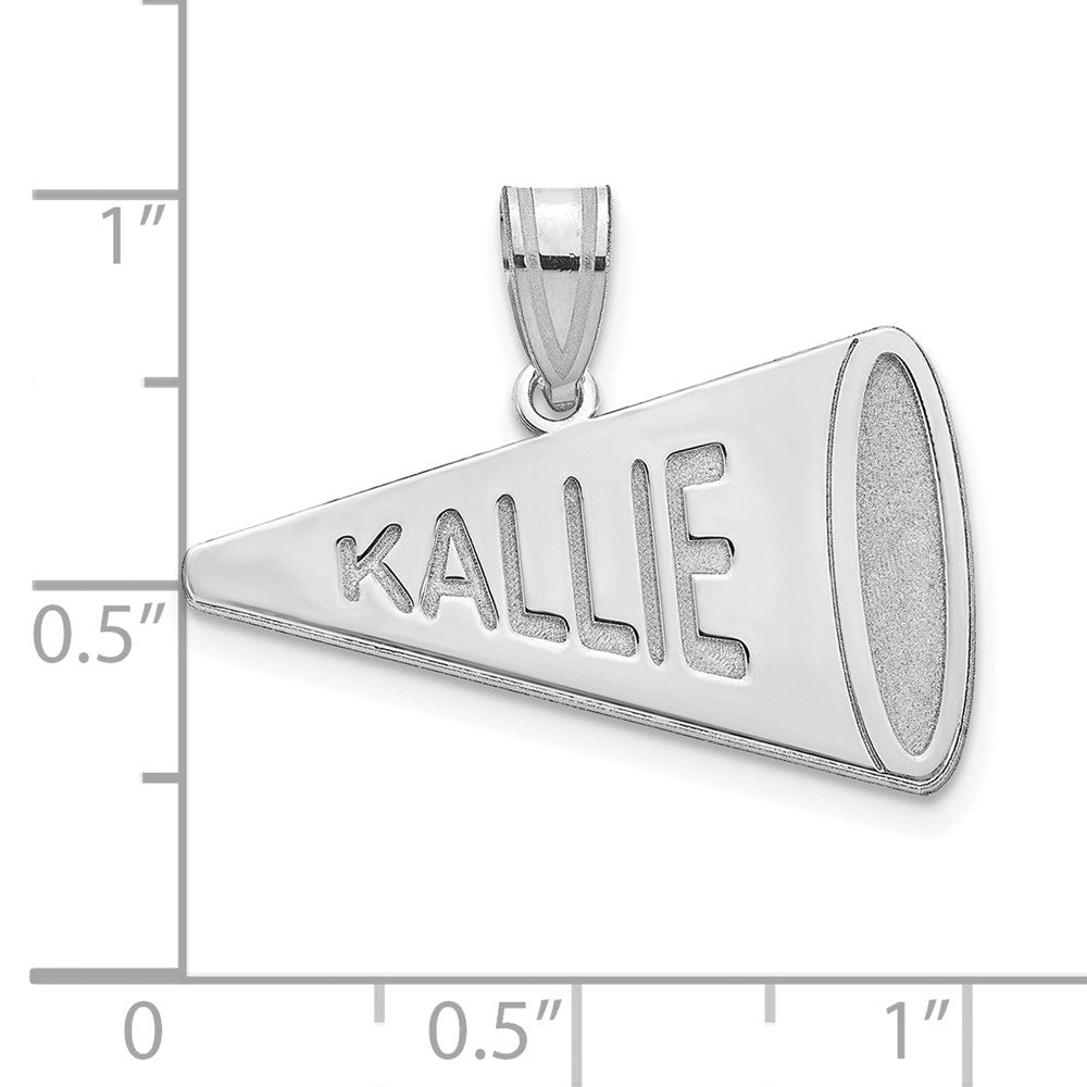 925 Sterling Silver MegaphoneEngravable Charm Pendant Jewelry Gifts