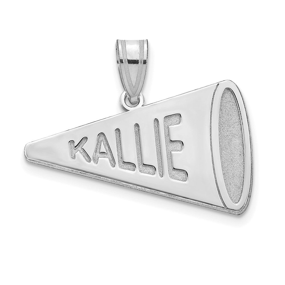 925 Sterling Silver MegaphoneEngravable Charm Pendant Jewelry Gifts