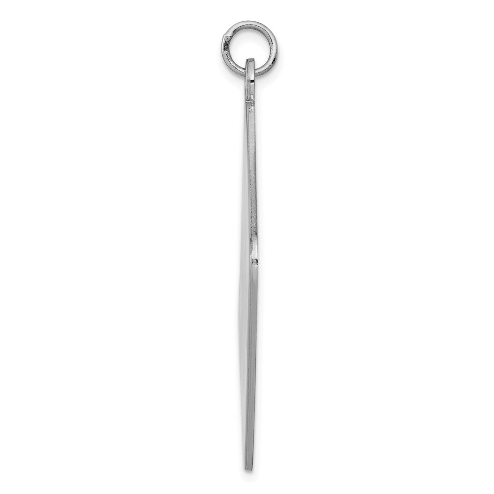 925 Sterling Silver Medical Jewelry Engravable Charm Pendant Jewelry Gifts (Length 1.56" Width 1.37")
