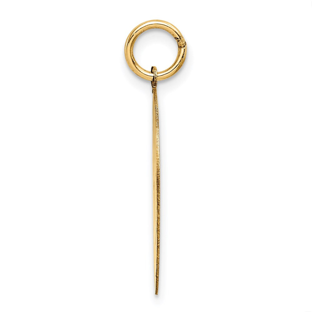 14k Yellow Gold Polished Smiley FaceEngravable Charm Pendant Jewelry Gifts (Length 0.98" Width 0.78")